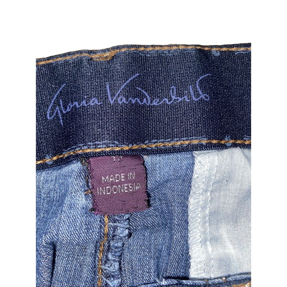 Gloria Vanderbilt Women's Shape Effect Wide Leg Crop Jeans EH6 Riano Size 12/ Ca - Picture 2 of 7